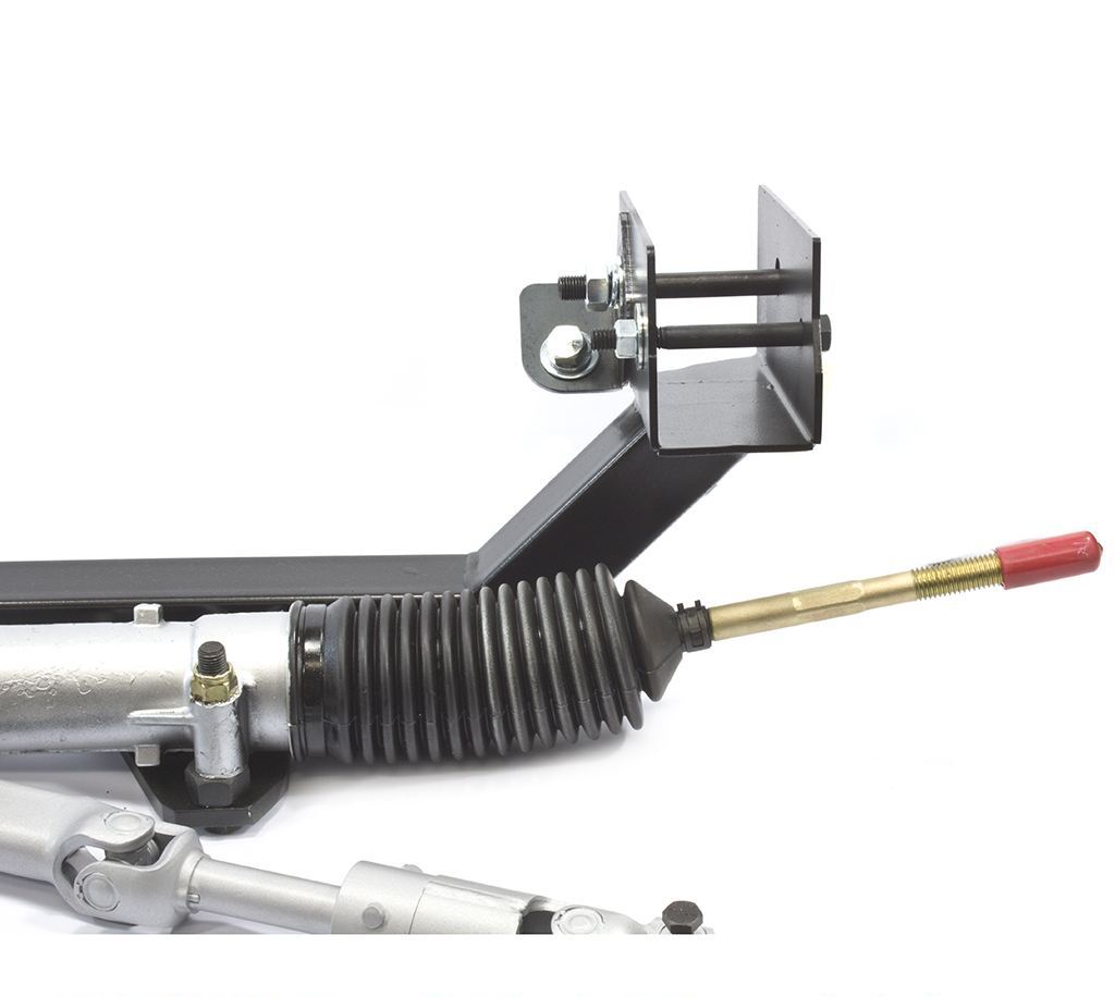 Right-hand side of the power assist rack and cradle