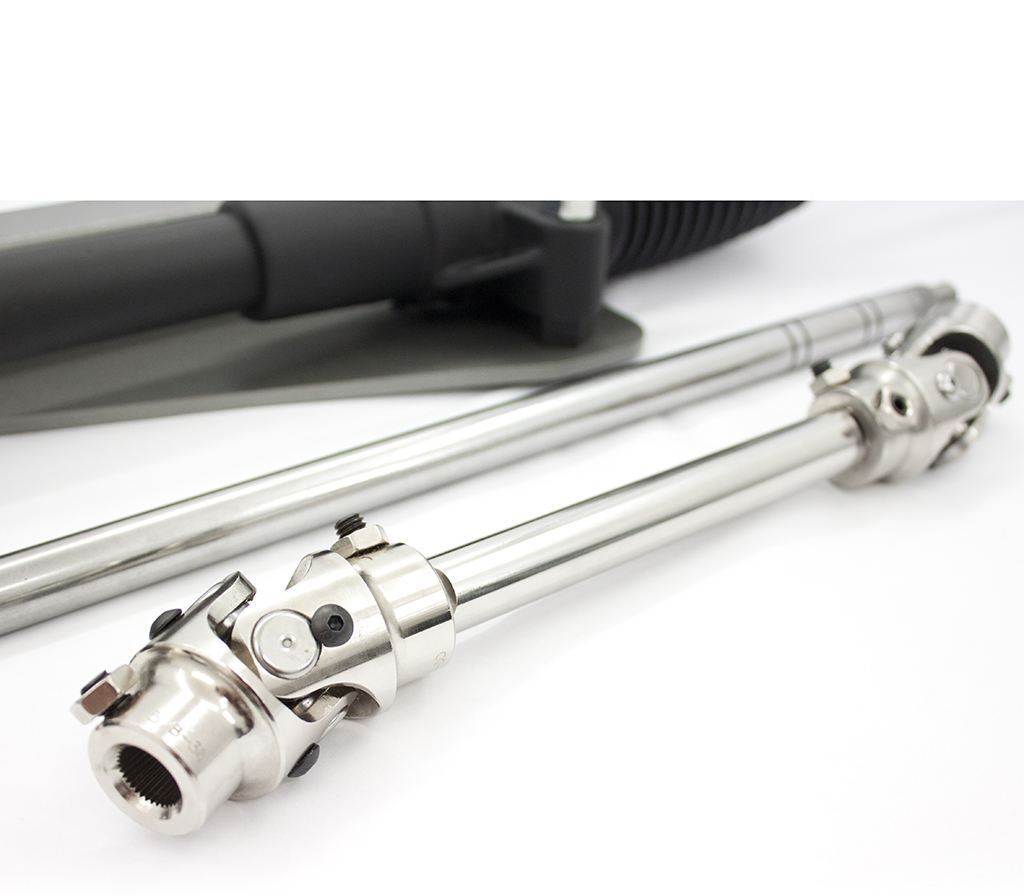 Steering shaft with universal joints